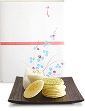 京の一口おせん「ひとしれず」缶入りオリジナルのし紙付き