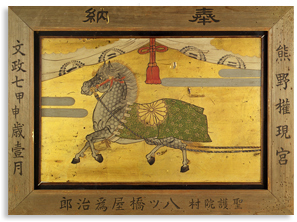 文政七年　熊野神社に奉納された絵馬