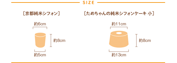 京都純米シフォン　サイズ