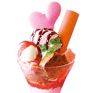 季節の八ッ橋パフェ ためちゃんの恋パフェ